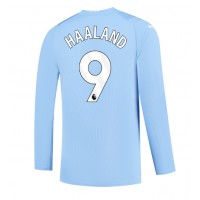 Camisa de time de futebol Manchester City Erling Haaland #9 Replicas 1º Equipamento 2023-24 Manga Comprida